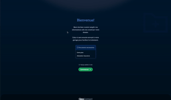 dossier pré-remplis par les clients